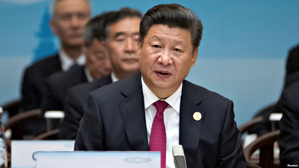 Xi Jinping speaks during the opening ceremony of the G-20 Summit