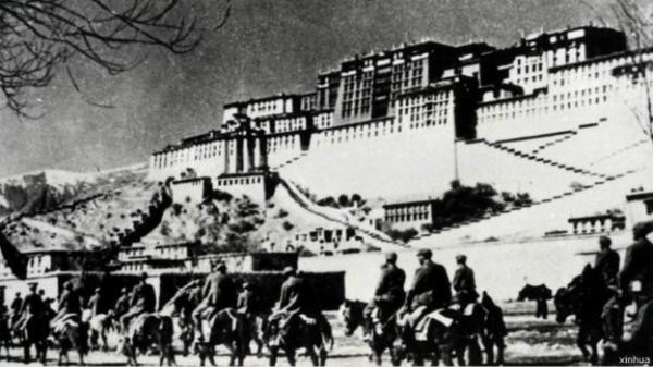 1950年中国军队进入拉萨