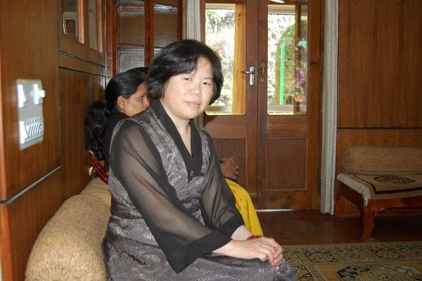 等待晋见达赖喇嘛尊者（摄于2008年12月30日）