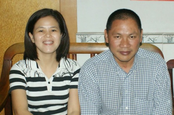 广东维权人士苏昌兰（左）及其丈夫陈德权