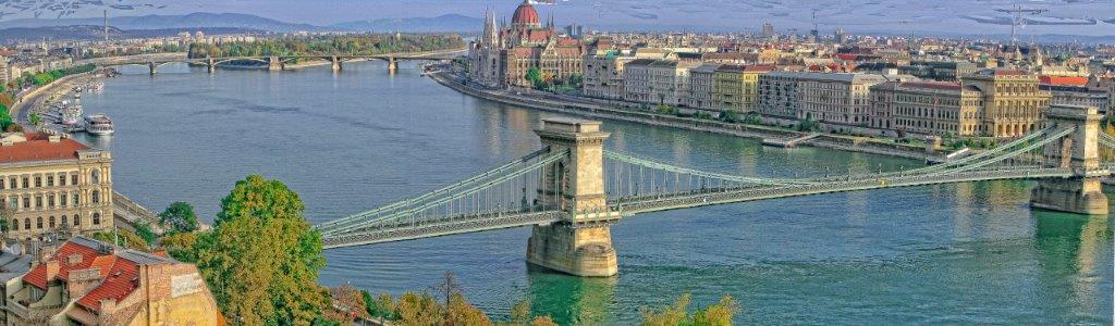 布达佩斯-链桥-多瑙河