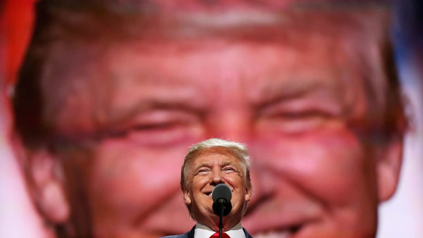 CLEVELAND, OH - JULY 21:  on the fourth day of the Republican National Convention on July 21, 2016 at the Quicken Loans Arena in Cleveland, Ohio. Republican presidential candidate Donald Trump received the number of votes needed to secure the party's nomination. An estimated 50,000 people are expected in Cleveland, including hundreds of protesters and members of the media. The four-day Republican National Convention kicked off on July 18. (Photo by John Moore/Getty Images)