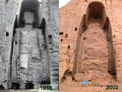 被摧毀的阿富汗巴米扬（Bamiyan）大佛