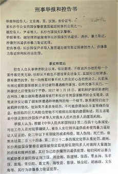 律师文东海的举报和控告信