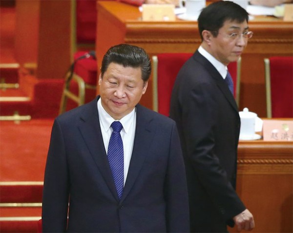 习近平和王沪宁