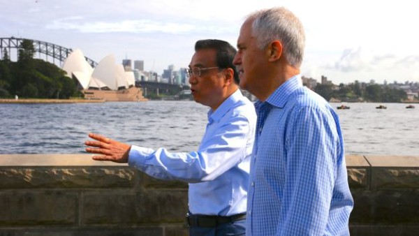 冯崇义事件正好发生在中国总理李克强访问澳大利亚之际