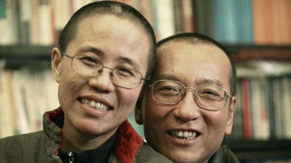 刘晓波和妻子刘霞（Public Domain）