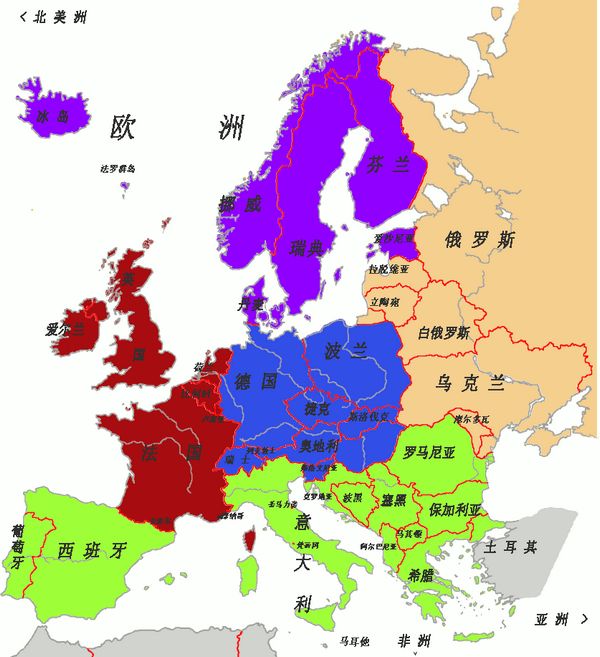 西欧地图