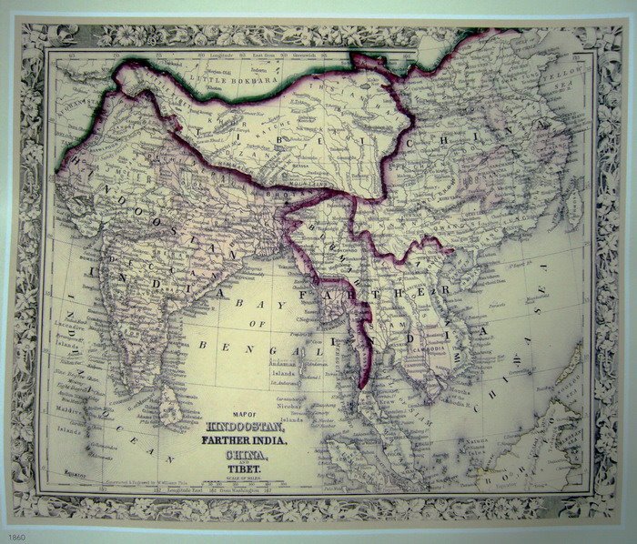 历史地图上的西藏与中国