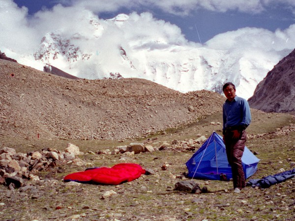 王力雄-1991年珠峰登山第二营地